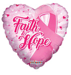 Convergram Mylar & Foil Faith & Hope 18″ Balloon