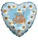 Feel Better Daisies Heart 18″ Balloon