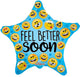 Feel Better Soon Many Face Emojis 18″ Balloon