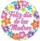 Feliz Día De Las Madres Colorful Flowers 18″ Balloon