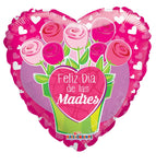 Convergram Mylar & Foil Feliz Dia Madres Flower Pot 18″ Balloon