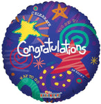 Convergram Mylar & Foil Festive Congrats 18″ Foil Balloon