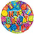 Convergram Mylar & Foil Festive Elements Happy Birthday 🎁🎈 18″ Balloon