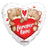 Convergram Mylar & Foil Forever Love Bears 18″ Clear View Balloon