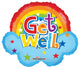 Get Well Cloud Rainbow 18″ Balloon