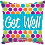 Convergram Mylar & Foil Get Well Dots 18″ Balloon