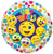 Convergram Mylar & Foil Get Well Smiles Emojis 18″ Balloon