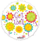 Get Well Smiling Flowers Globo Gellibean de 18″