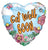 Convergram Mylar & Foil Get Well Soon Spring Heart 18″ Balloon