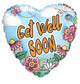 Get Well Soon Spring Heart Globo de 18″