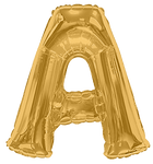 Convergram Mylar & Foil Gold Letter A 34″ Balloon