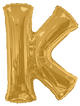 Gold Letter K 34″ Balloon