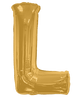 Gold Letter L 34″ Balloon