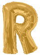 Gold Letter R 34″ Balloon