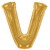 Convergram Mylar & Foil Gold Letter V 34″ Balloon