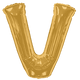 Gold Letter V 34″ Balloon