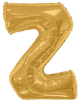 Convergram Mylar & Foil Gold Letter Z 34″ Balloon