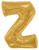Convergram Mylar & Foil Gold Letter Z 34″ Balloon