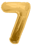 Gold Number 7 34" Balloon