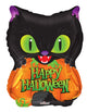 Halloween Cat & Pumpkin 18″ Balloon