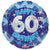Convergram Mylar & Foil Happy 60th Birthday Holographic 18″ Balloon