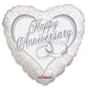 Happy Anniversary Rings 18″ Balloon