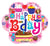 Happy B-day Sweets, Treats & Flowers 18″ Clear View Balloon