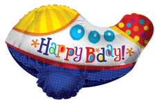 Convergram Mylar & Foil Happy Birthday Airplane 3D Balloon 24″ Balloon