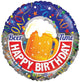 Globo Happy Birthday Beer Time 18″