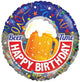 Happy Birthday Beer Time 18″ Balloon