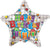 Convergram Mylar & Foil Happy Birthday Big Dots White 18″ Balloon