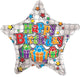 Globo Happy Birthday Big Dots Blanco 18″