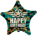 Convergram Mylar & Foil Happy Birthday Camouflage 18″ Balloon