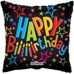 Convergram Mylar & Foil Happy Birthday Candles 18″ Balloon