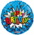 Convergram Mylar & Foil Happy Birthday Comic Book Burst 18″ Balloon