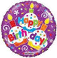 Feliz Cumpleaños Cupcakes Globo Holográfico 18″