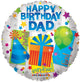 Globo de 18″ con regalos de feliz cumpleaños para papá