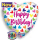 Happy Birthday Floating Hearts 18″ Balloon
