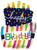 Convergram Mylar & Foil Happy Birthday Funky Cake Shape 36" Foil Balloon