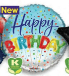 Convergram Mylar & Foil Happy Birthday in Balloons 18″ Balloon
