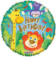 Globos Happy Birthday Jungle de 9″ (requiere termosellado)