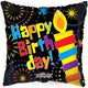 Happy Birthday Neon Candle 18″ Balloon