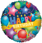 Convergram Mylar & Foil Happy Birthday Party 18″ Balloon