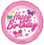 Convergram Mylar & Foil Happy Birthday Pink Butterflies 18″ Balloon