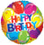 Convergram Mylar & Foil Happy Birthday Shiny Balloons 09″ Balloon