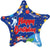 Convergram Mylar & Foil Happy Birthday Space Star 18″ Balloon