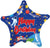 Convergram Mylar & Foil Happy Birthday Space Star 9″ Balloon