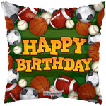Convergram Mylar & Foil Happy Birthday Sports 18″ Balloon