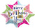 Convergram Mylar & Foil Happy Birthday to You 18″ Gellibean Balloon