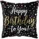 Happy Birthday to You Black Square 18″ Balloon